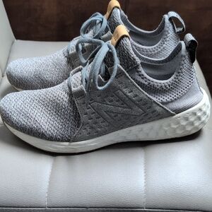 New Balance Gray and Tan Athletic Shoes